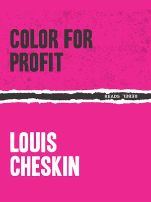 cover image of Color For Profit
